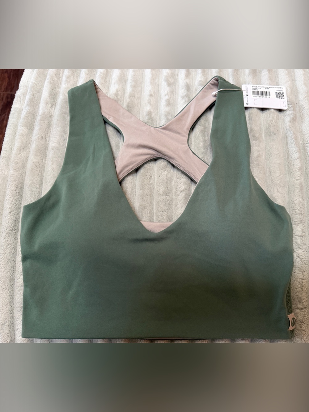 lululemon athletica Reversible Olive Green & Taupe Sports Bra